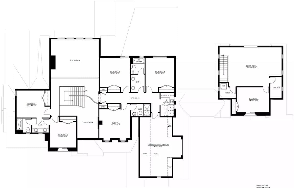 Explore the Upper Level: Bonus Room and Flex Space Galore