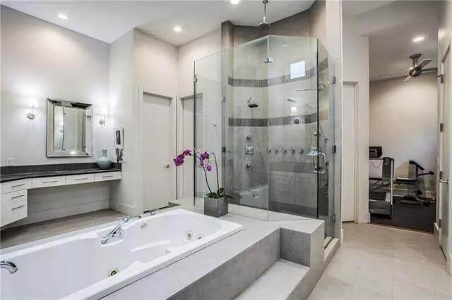 Experience the Opulence of This Spa-Inspired Bathroom With a Glass Shower