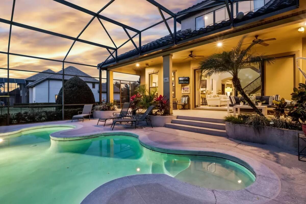 Wow, Look at the Covered Patio Leading to This Inviting Pool Area