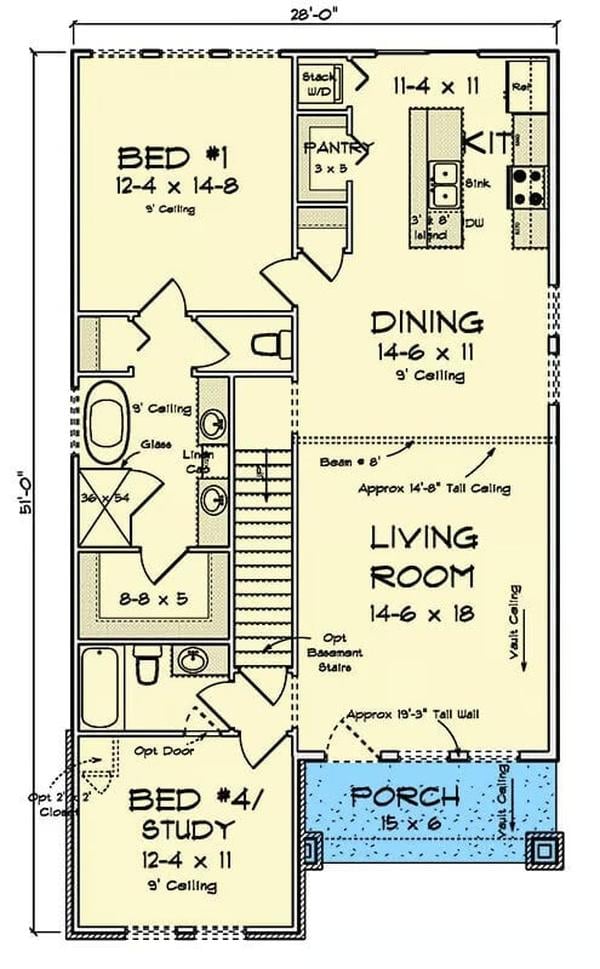 Check Out the Smart Layout of This Two-Bedroom Floor Plan