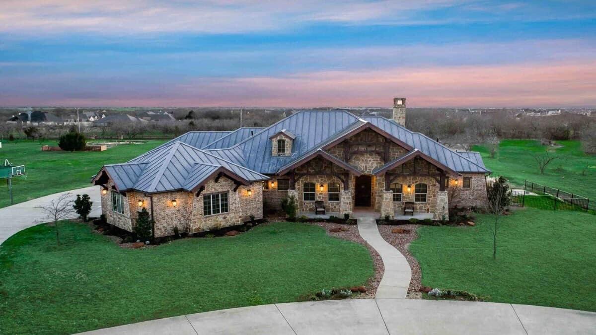 Check Out This Rustic Ranch with a Striking Metal Roof
