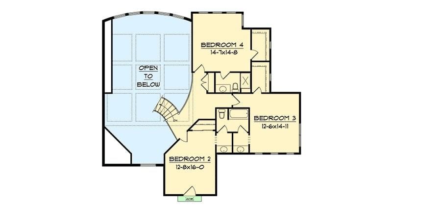 Explore the Thoughtful Layout of This Upper Floor Plan
