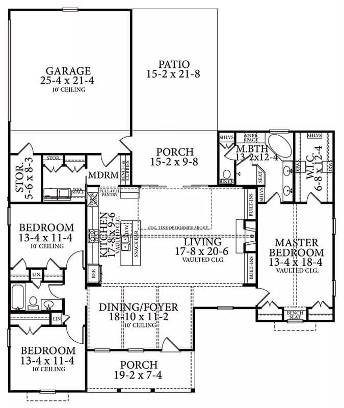 Functional Floor Plan Highlighting a Spacious Living Area