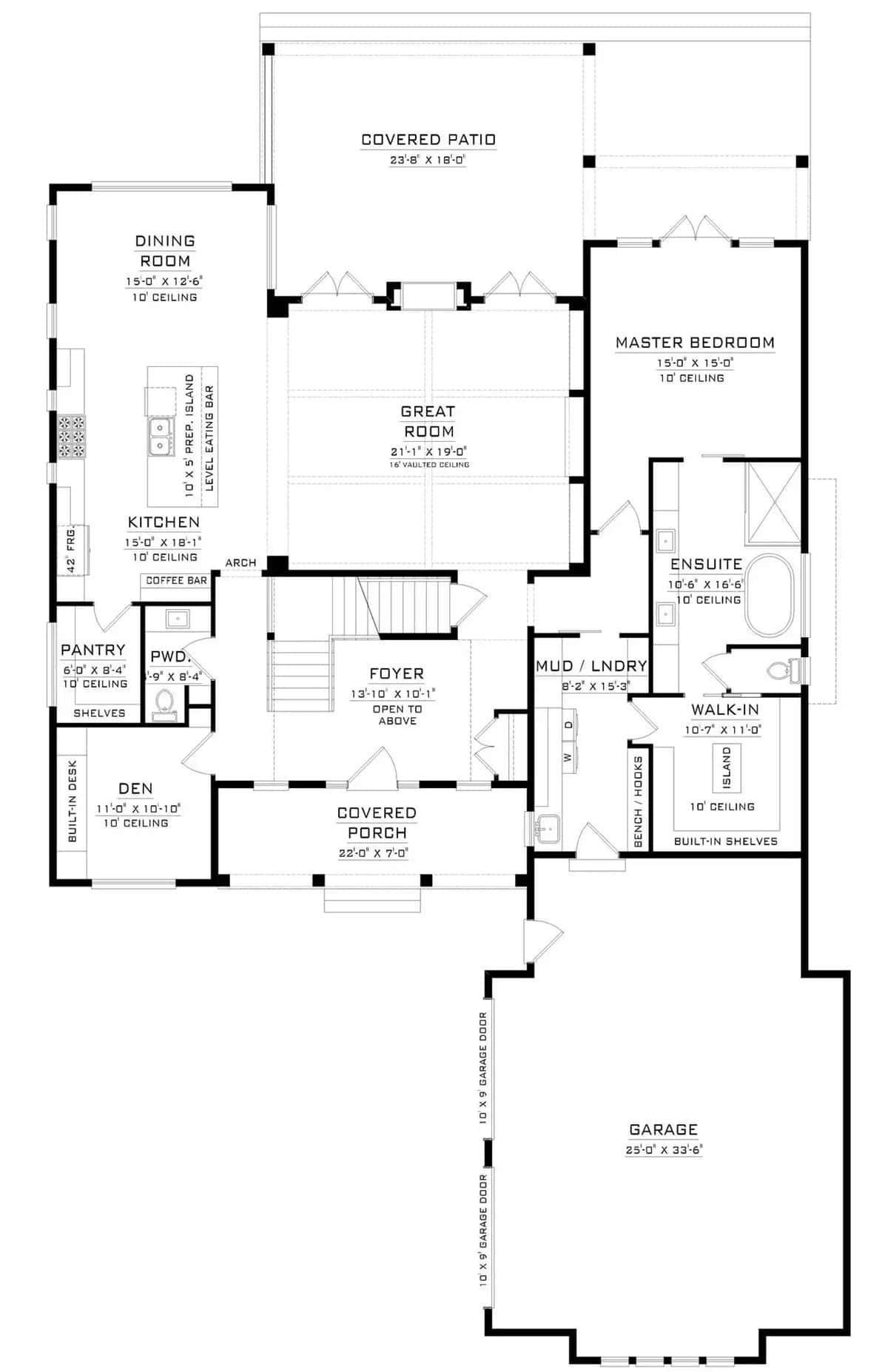 Explore the Spacious Great Room with Vaulted Ceilings