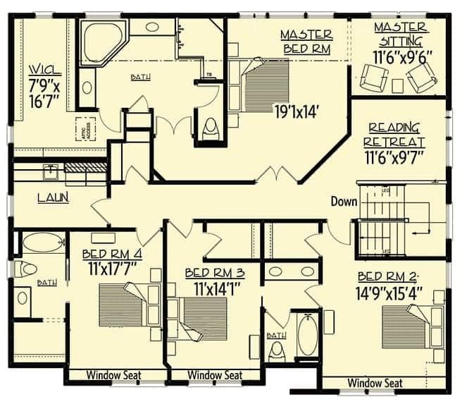Explore the Master Suite with a Private Sitting Area