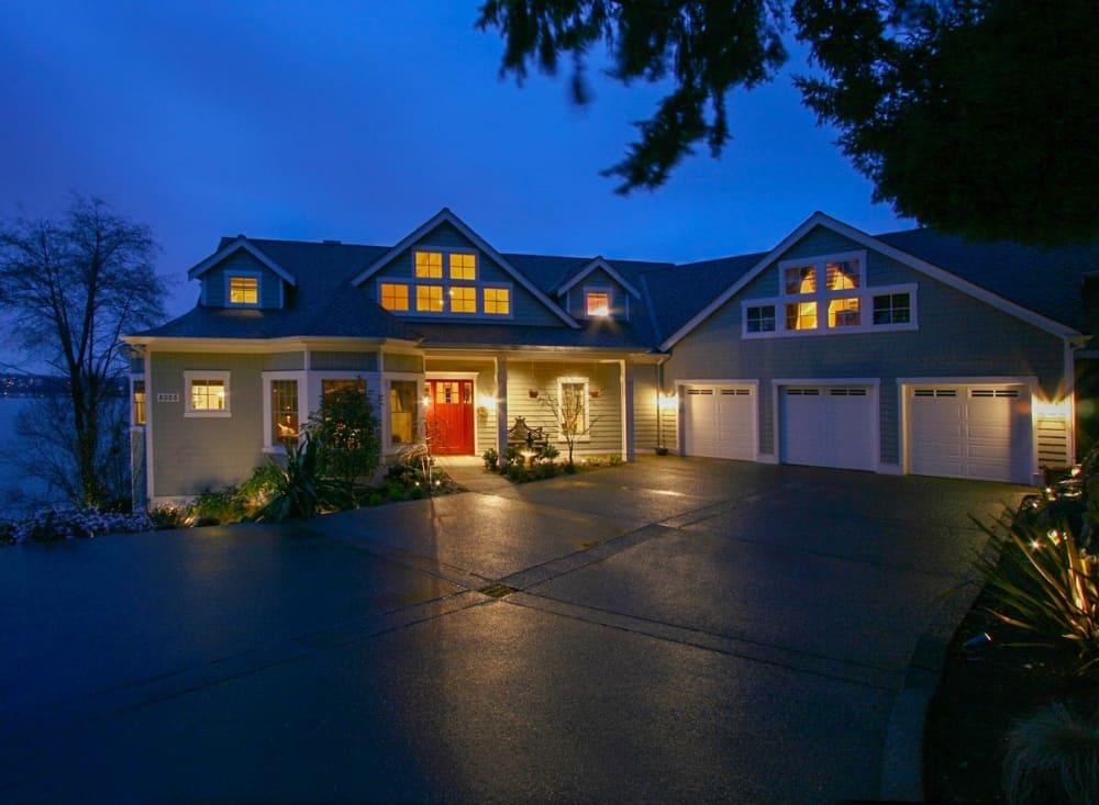 Evening Elegance with a Grand Entrance and Triple Garage