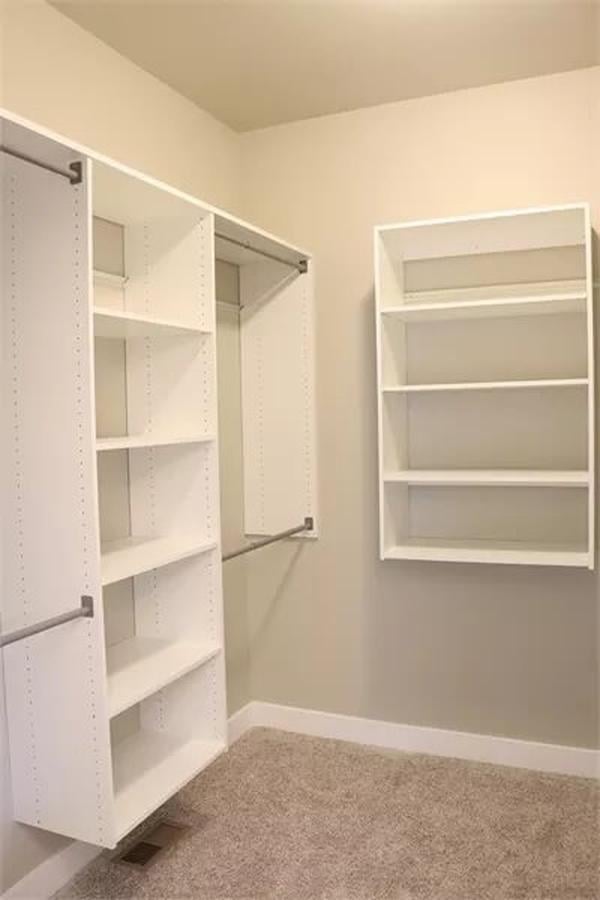 Walk-In Closet with Adaptable Shelving for All Your Needs