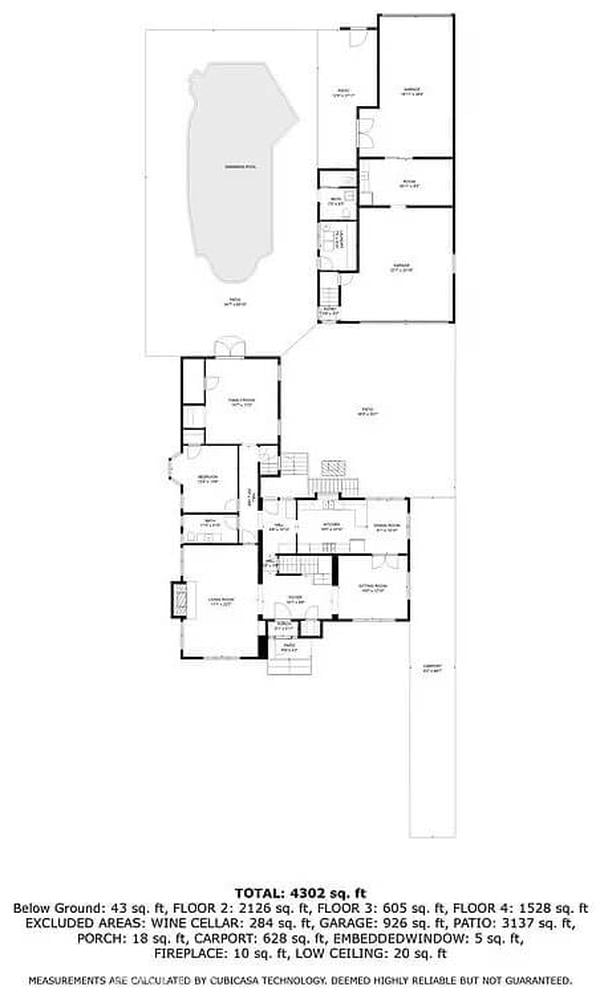 Wow, Explore This Massive Floor Plan With a Beautiful Patio Layout