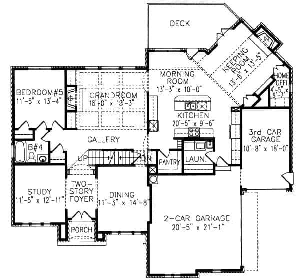 Explore This Spacious Floor Plan with a Grand Two-Story Foyer