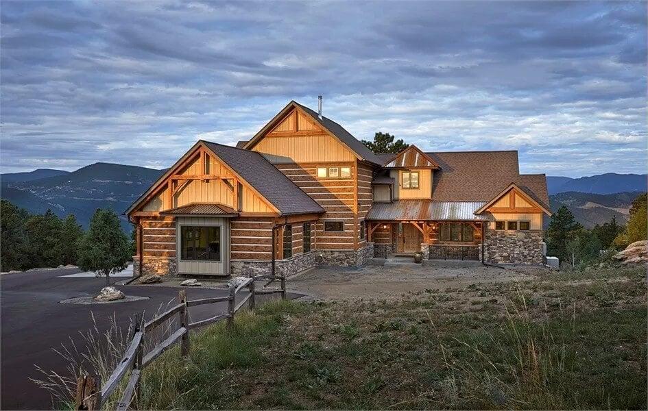 Rustic Mountain Retreat with Charming Stonework and Timber Accents