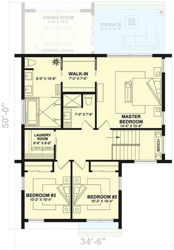Exploring the Efficient Layout of a Three-Bedroom Home