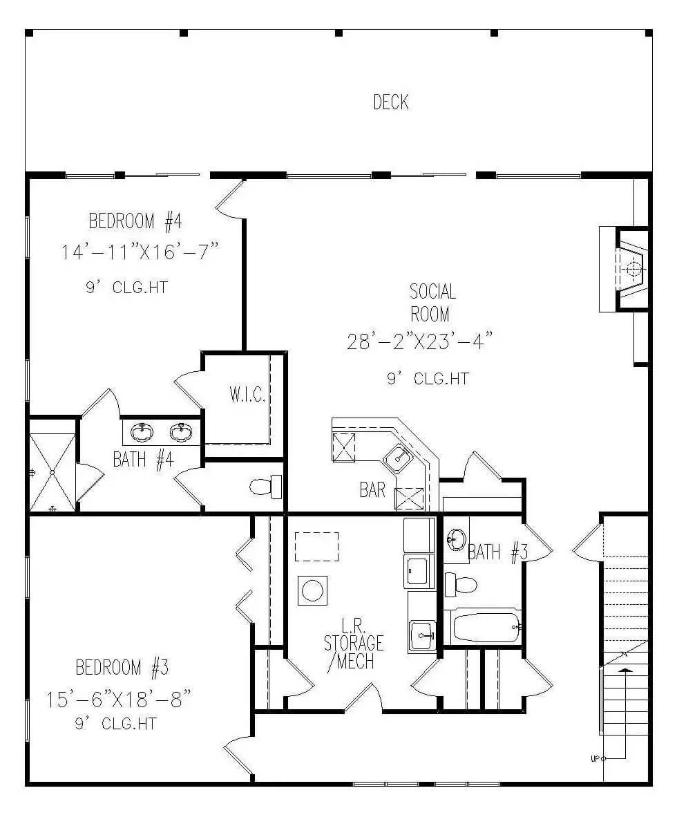 Explore the Spacious Layout with a Dedicated Social Room and Bar Area