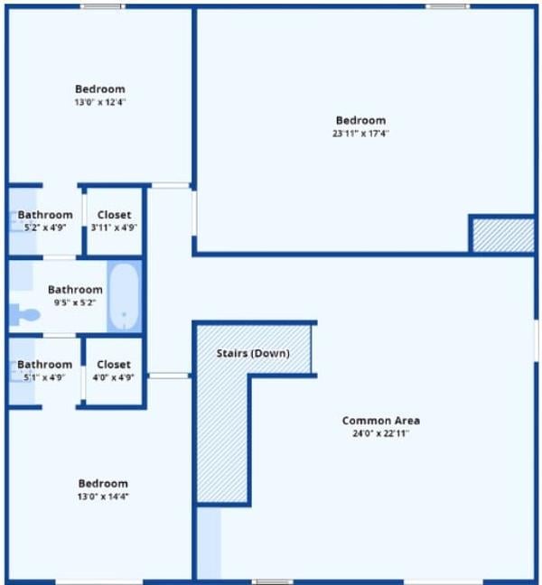 Spacious Upper Floor with a Versatile Common Area
