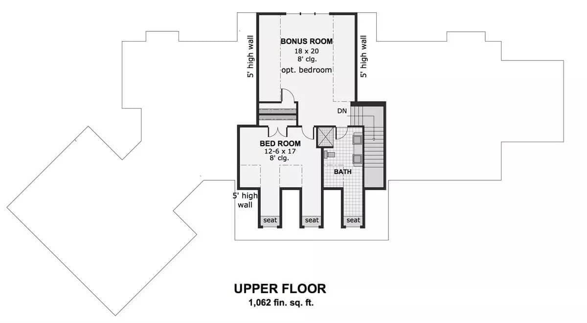 Versatile Upper Floor with Spacious Bonus Room Option