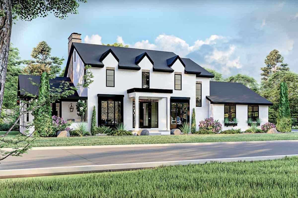 Classic Gable Roof Meets Modern Minimalism in This Home