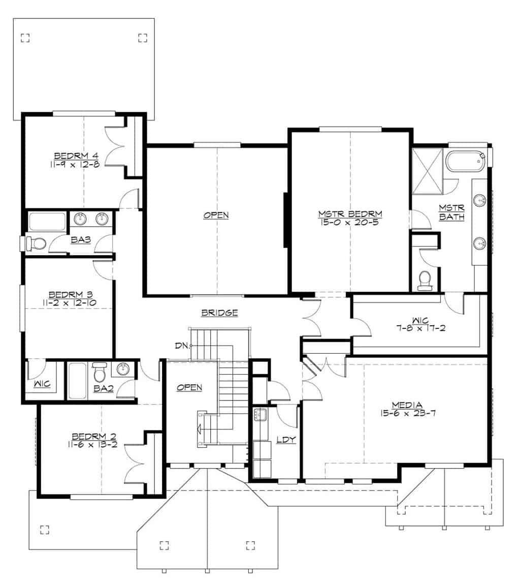 Explore This Spacious Floor Plan with Separate Media Room