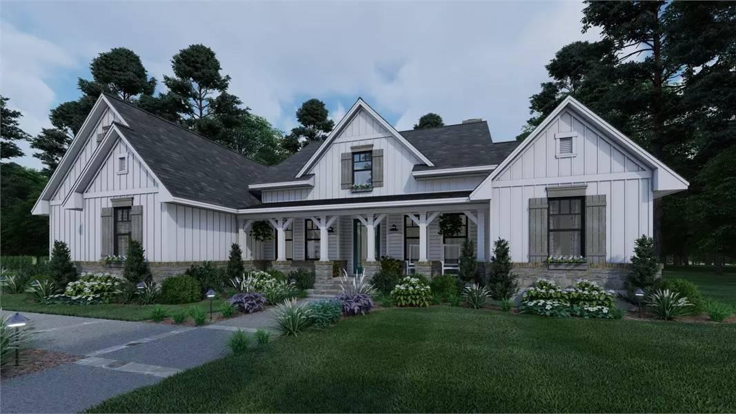 Classic Craftsman Charm with a Modern Touch—Notice the Shuttered Windows