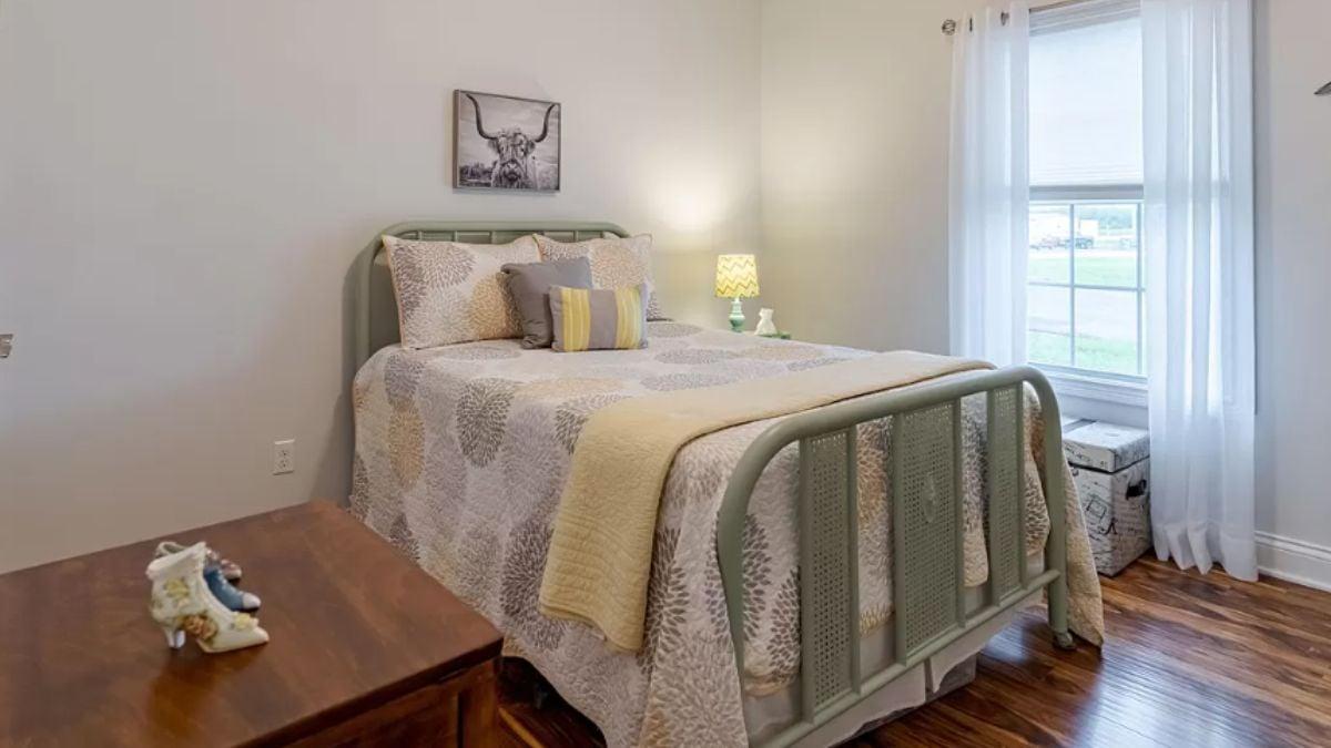 Vintage-Inspired Bedroom with a Touch of Rustic Charm
