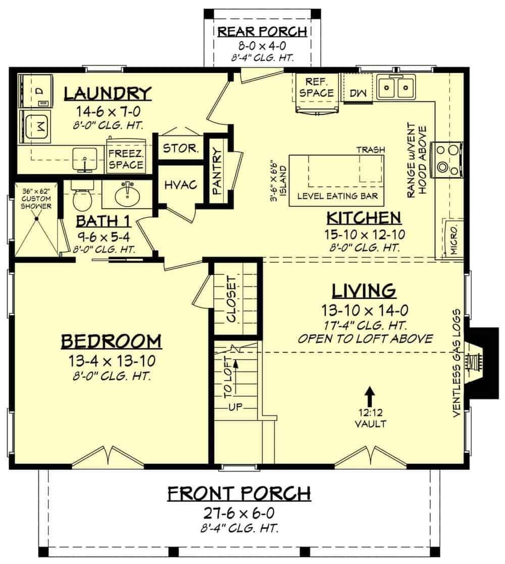 Check Out This Open Floor Plan with a Vaulted Living Room