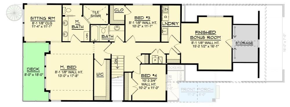 Versatile Upper Floor Plan with a Bonus Room for Endless Possibilities