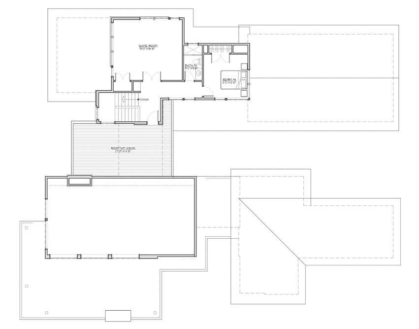 Exploring the Spacious Layout of This Unique Rooftop Deck Design