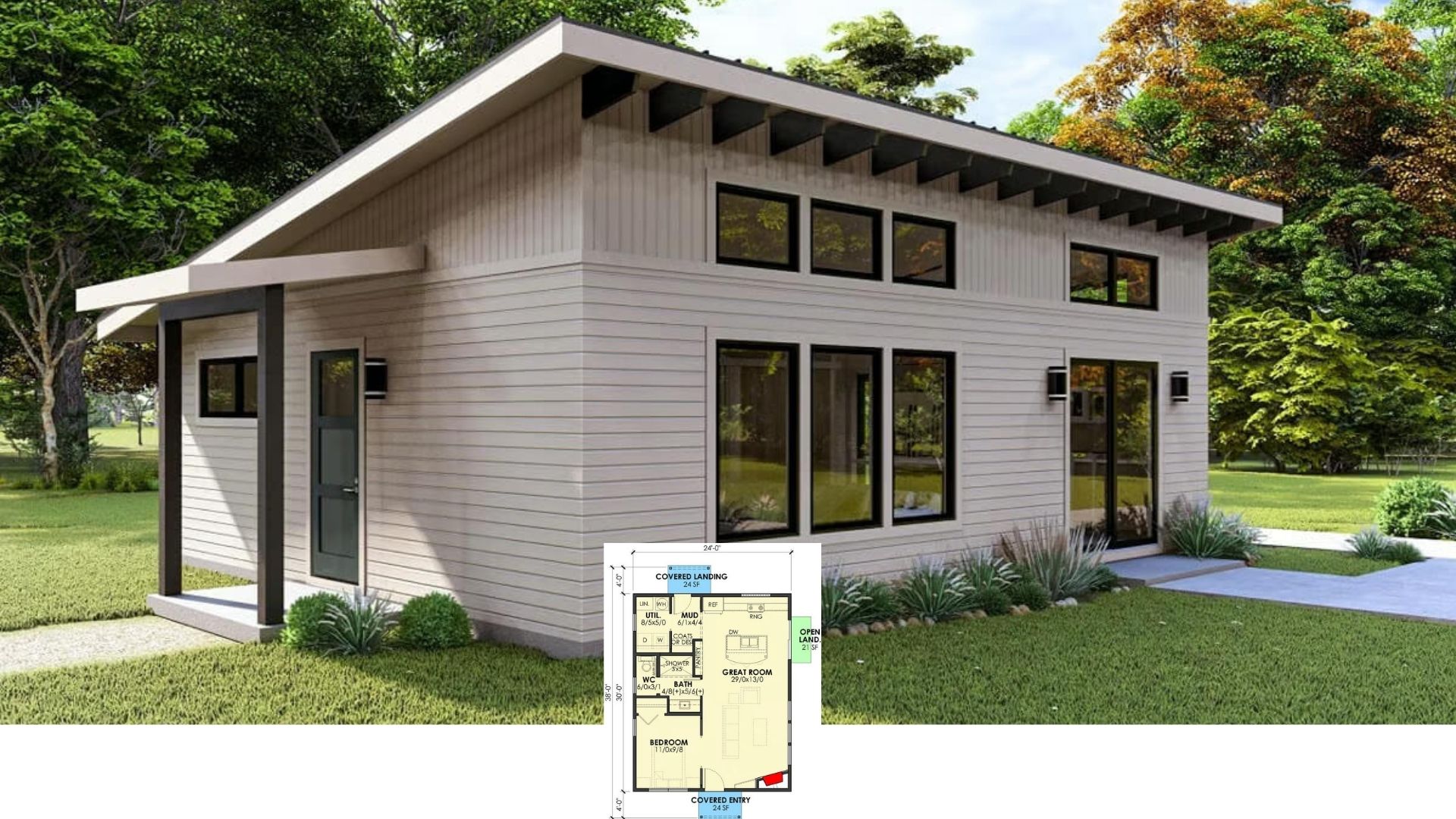 10 One-Bedroom Homes Designed with a Fresh Modern Twist (Floor Plans Included)