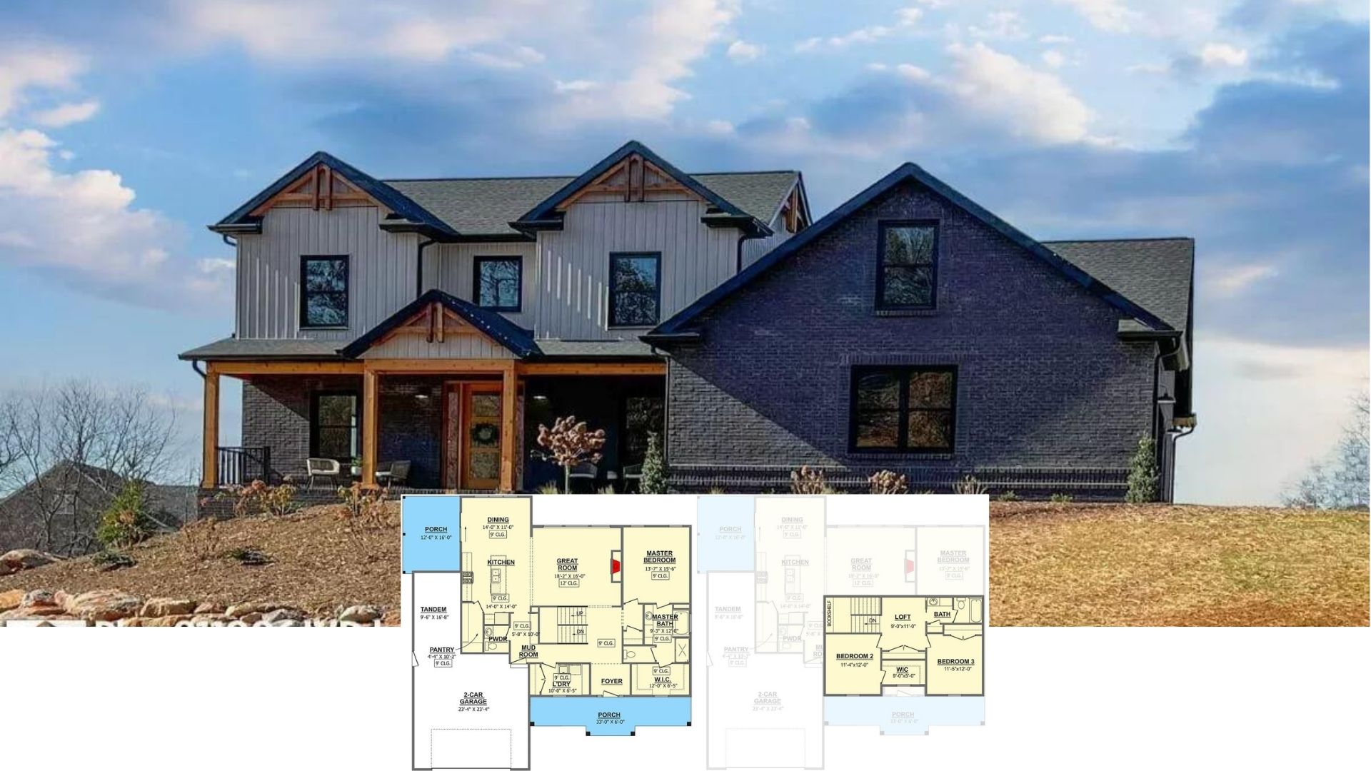 10 Three-Bedroom House Plans Designed with Front Porches