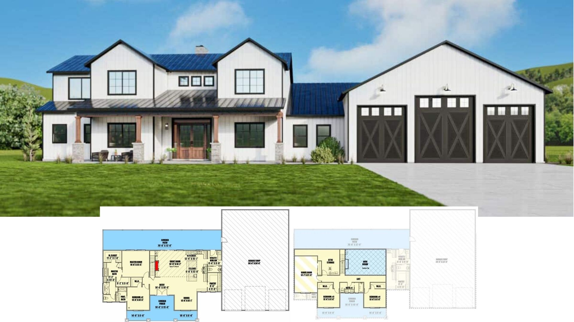 10 of the Best 4-Bedroom Homes Designed for Wide Lots (3,000–4,000 Sq. Ft. Floor Plans)
