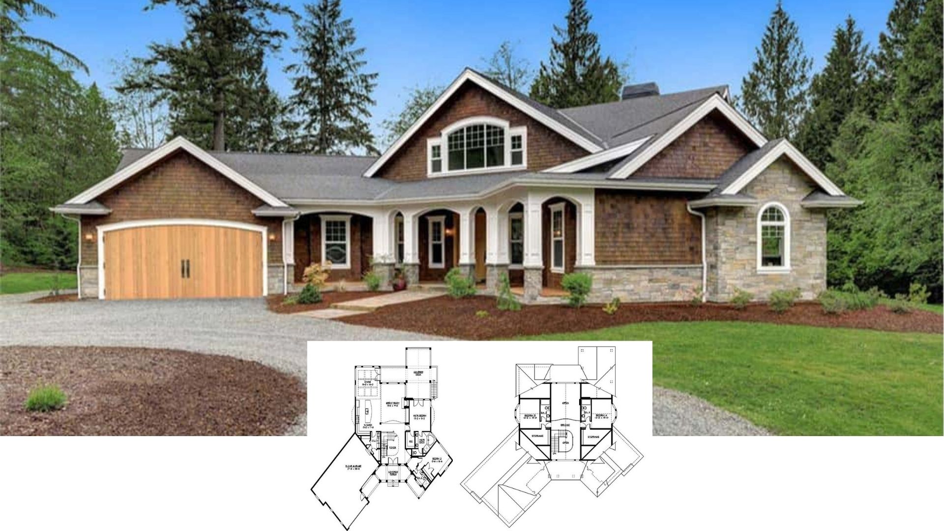 Five-Bedroom Cottage House Plans Designed with Warm, Welcoming Layouts