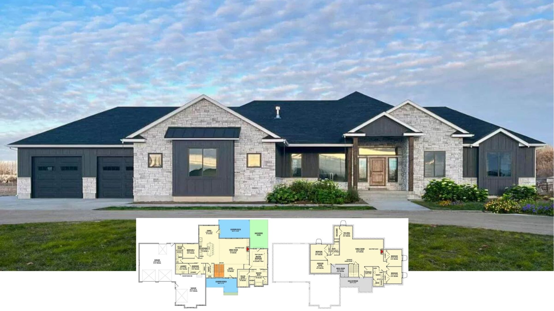 10 of the Best 5-Bedroom Homes Designed with Basements (Floor Plans Included)