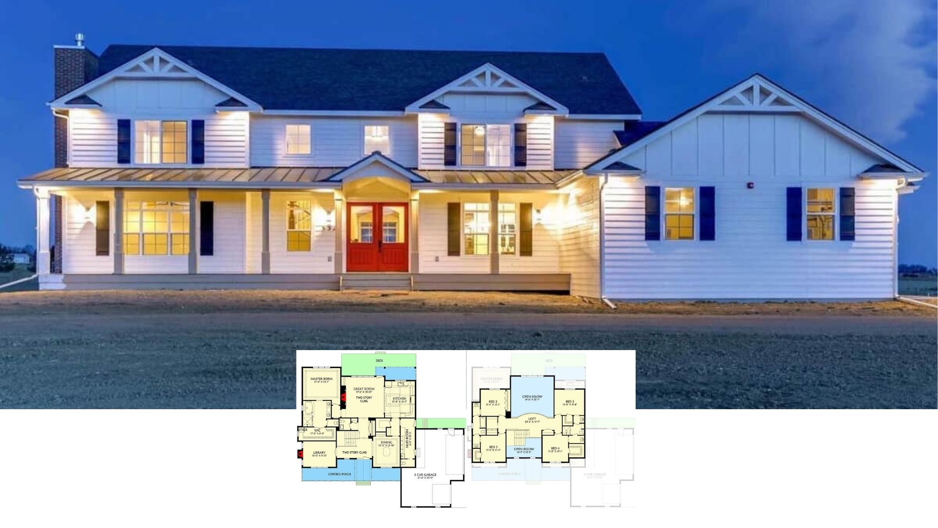 10 Five-Bedroom Home Plans Designed with Jack and Jill Bathrooms