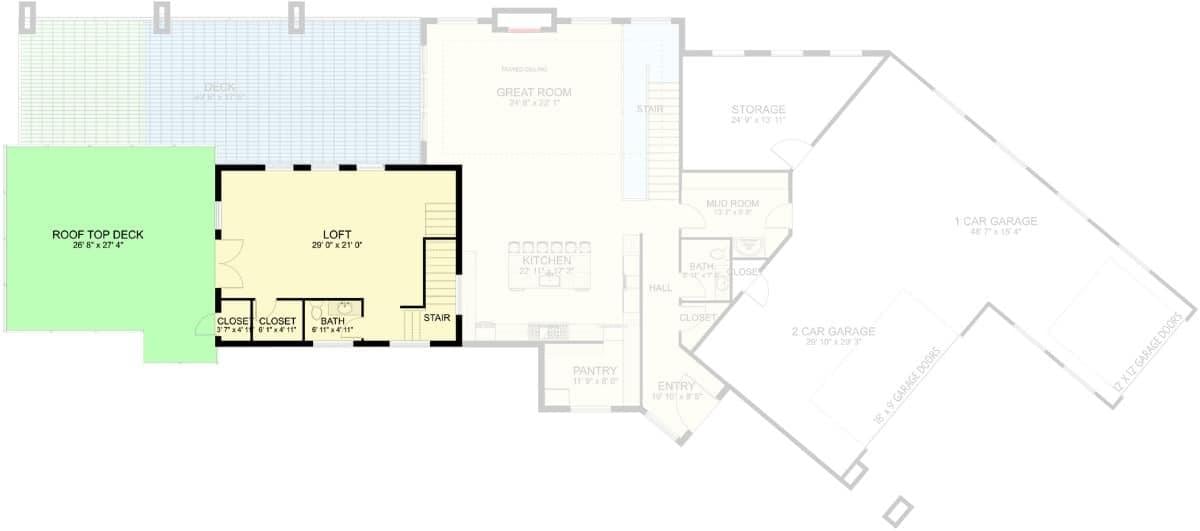 Explore the Spacious Loft with a Rooftop Deck