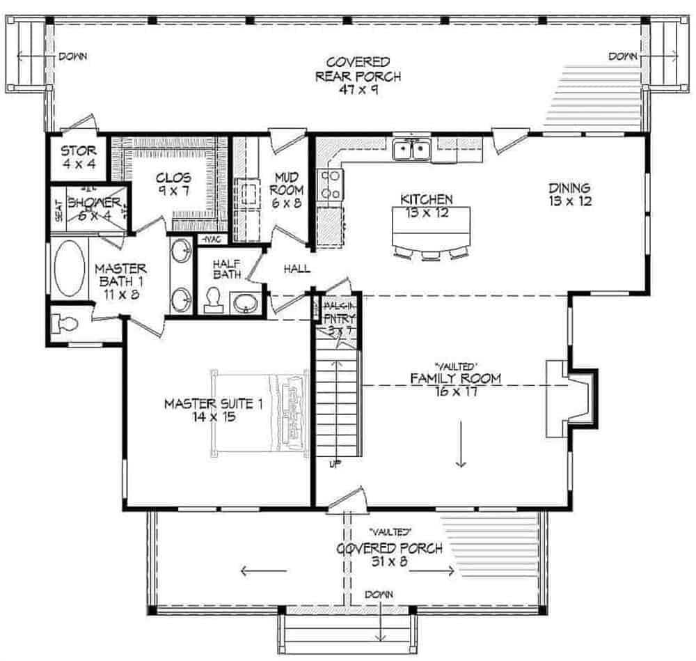 Explore the Spacious Open-Plan Design with Vaulted Family Room