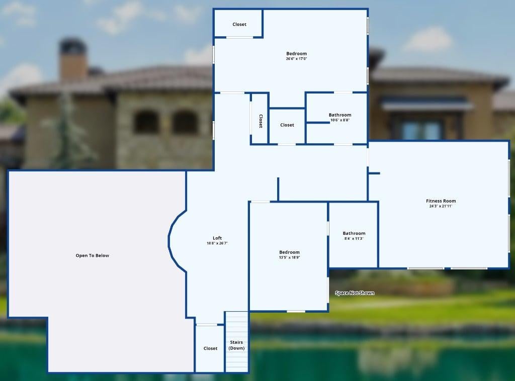 Check Out the Loft Area and Fitness Room in This Floor Plan