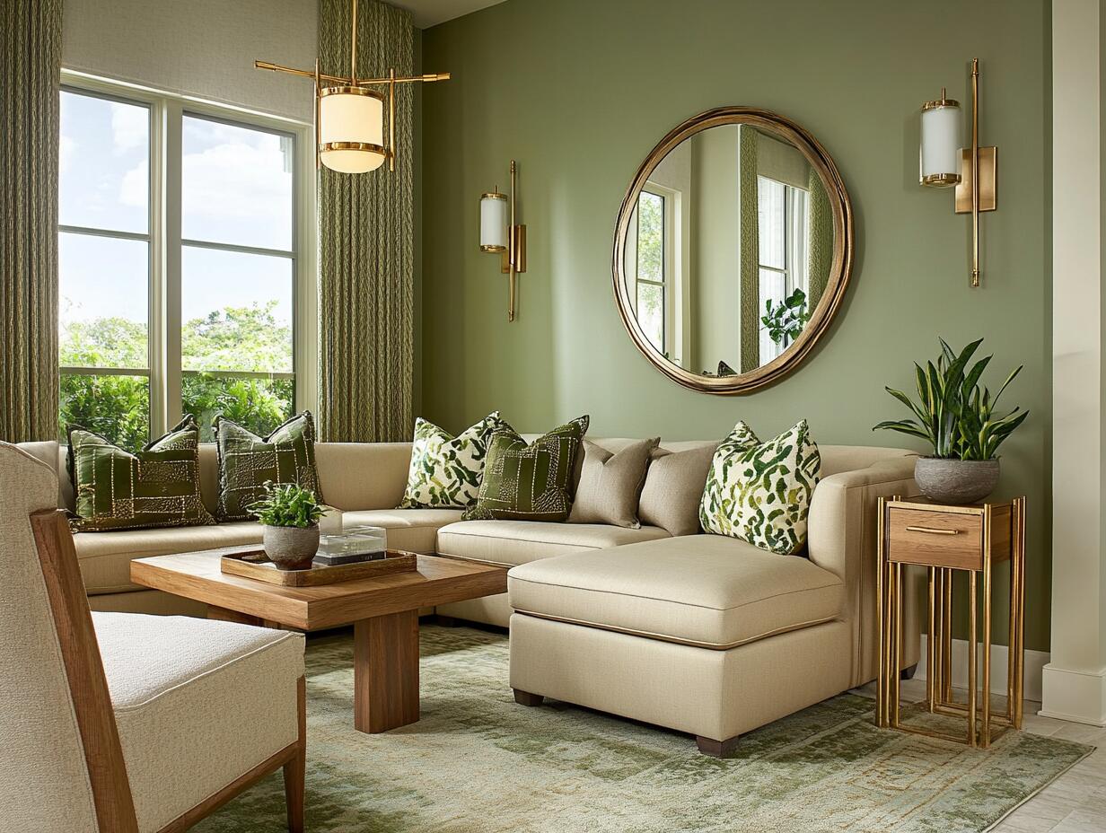 Fresh, Calm, and Inviting – 15 Green Living Room Ideas to Refresh Your ...
