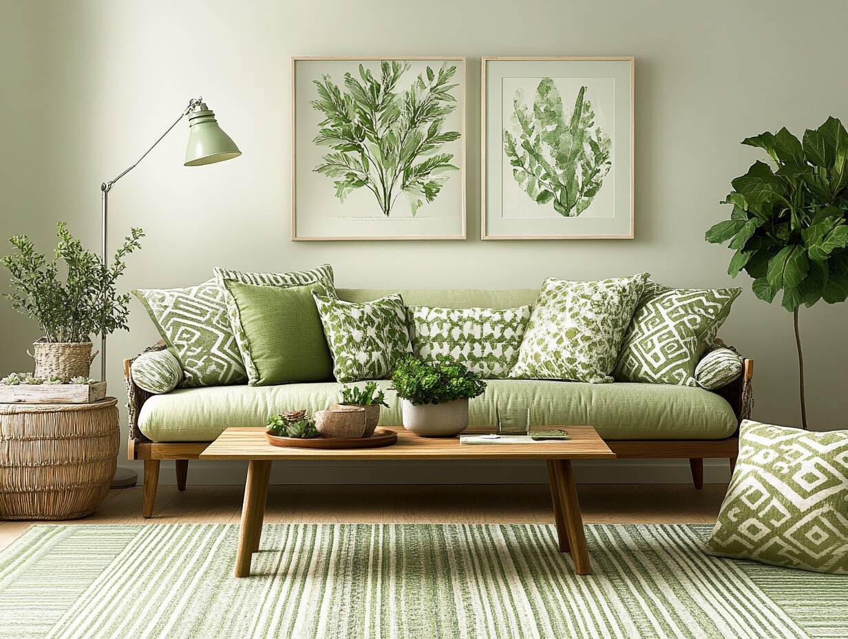 Fresh, Calm, and Inviting – 15 Green Living Room Ideas to Refresh Your ...