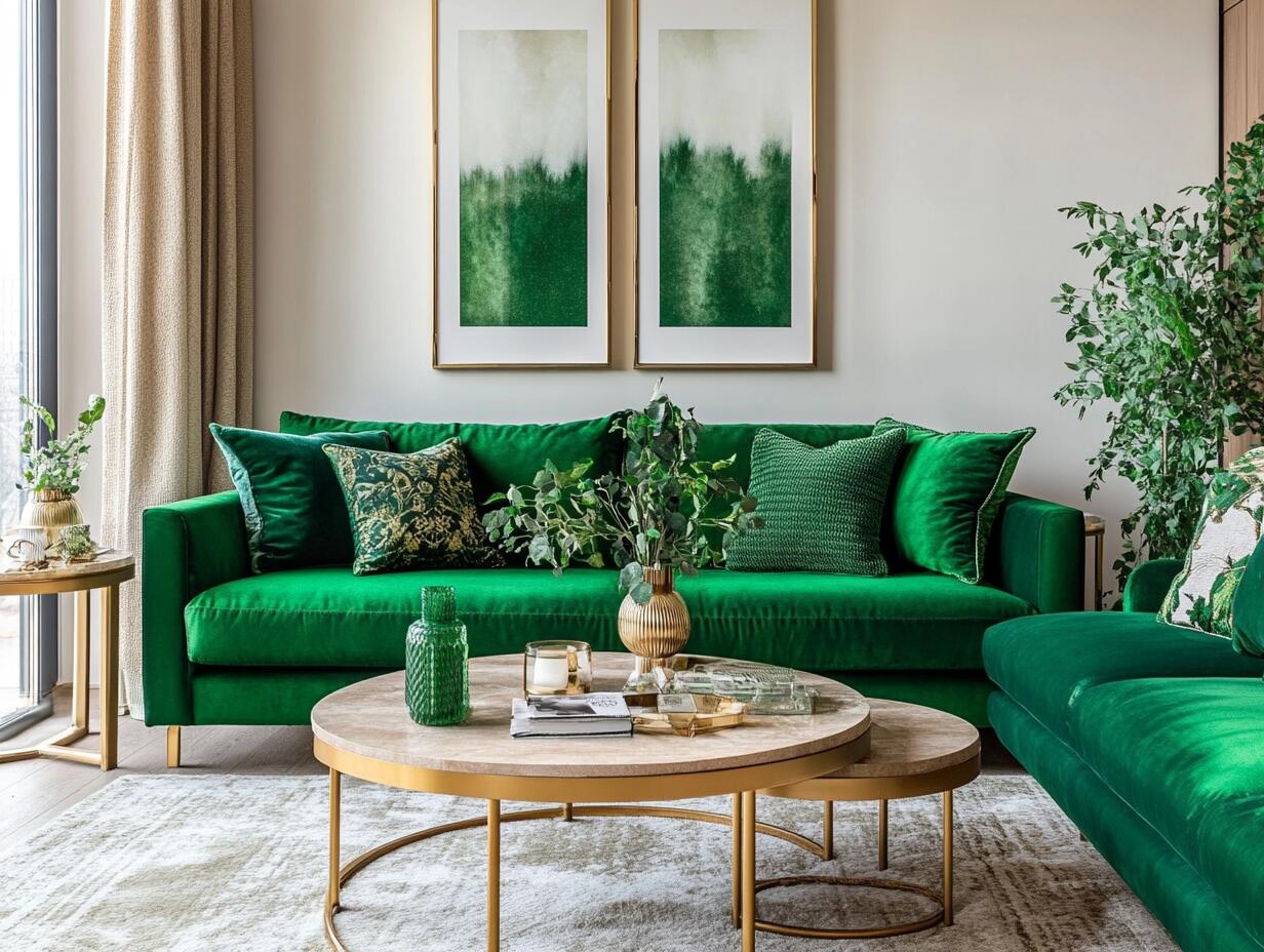 Fresh, Calm, and Inviting – 15 Green Living Room Ideas to Refresh Your ...