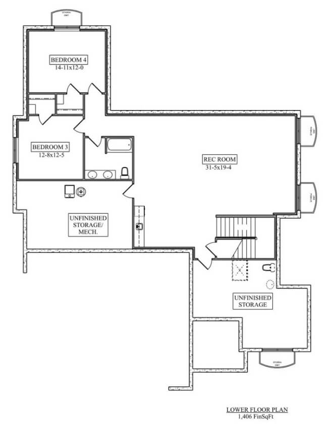 Lower Level Floor Plan
