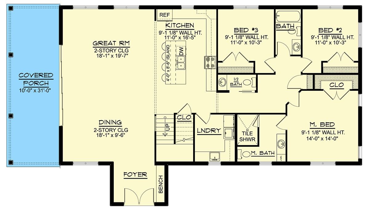 Main Level Floor Plan