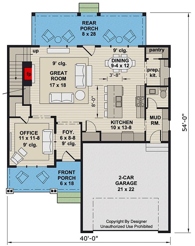 Main Level Floor Plan