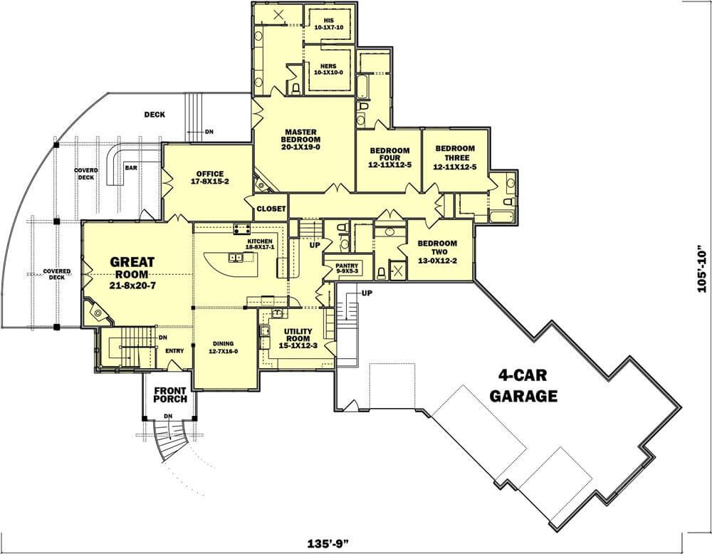 Main Level Floor Plan