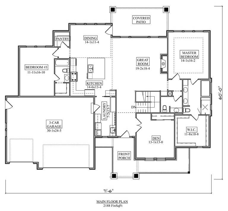 Main Level Floor Plan