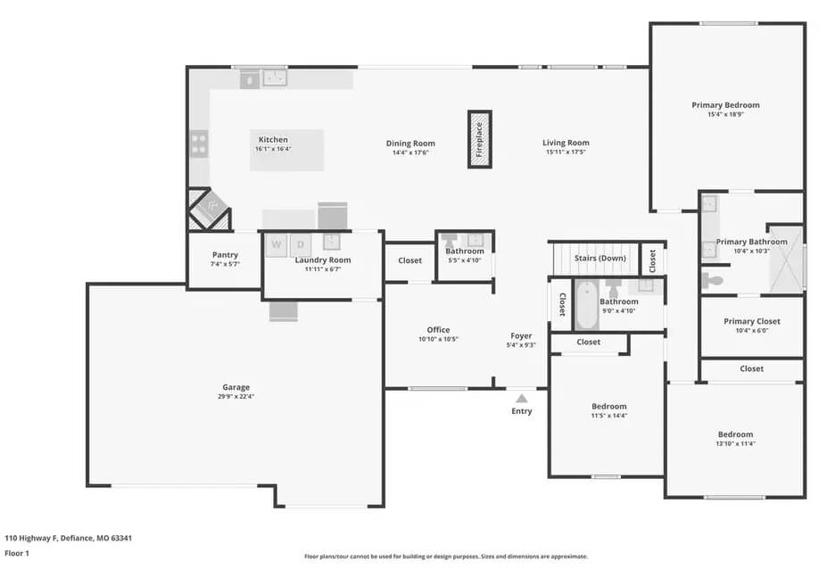 Main Level Floor Plan