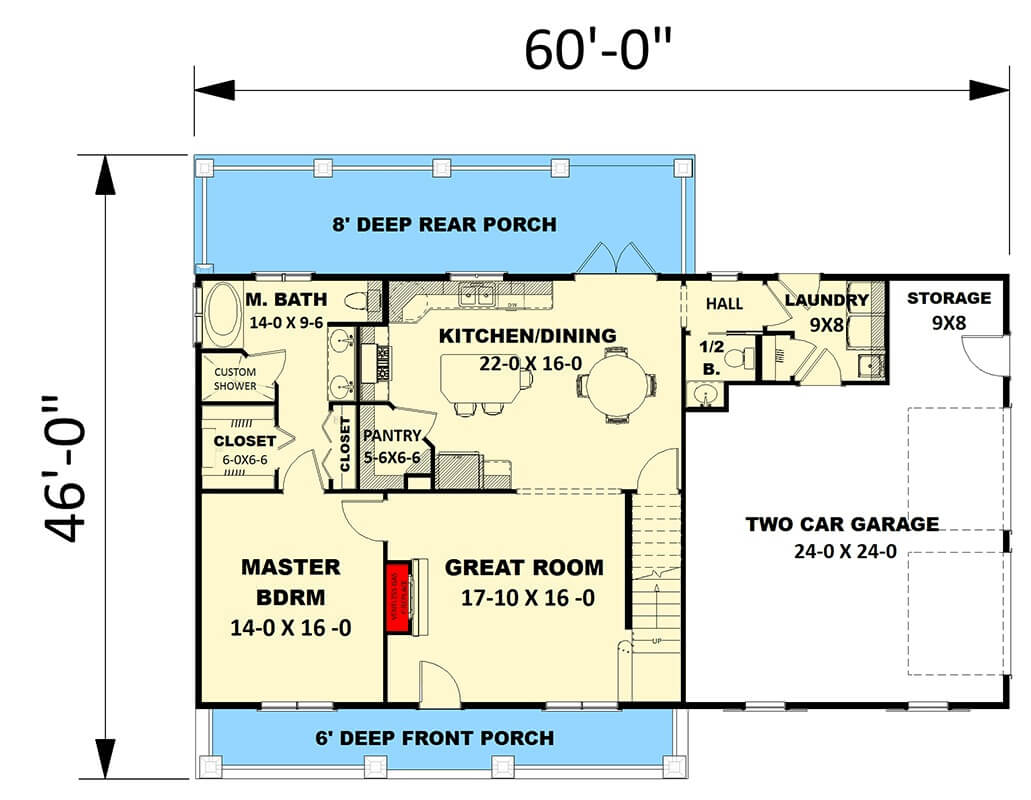Main Level Floor Plan