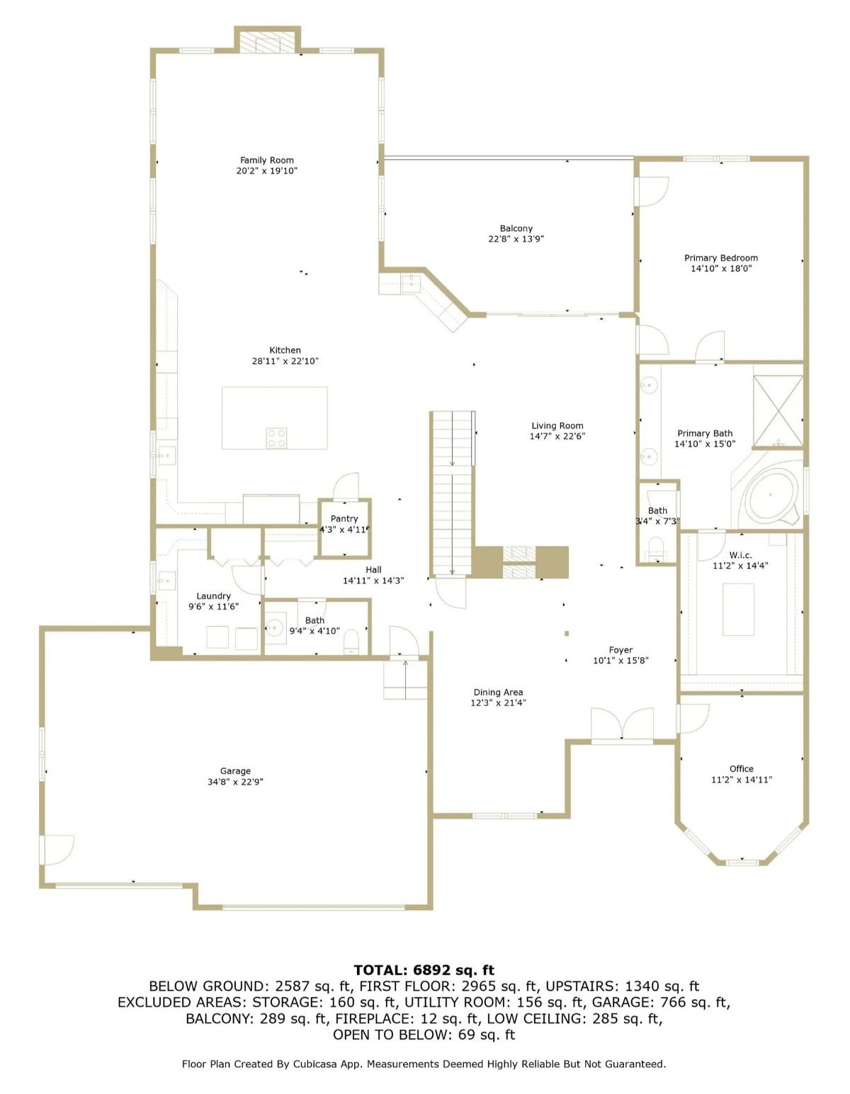 Main Level Floor Plan