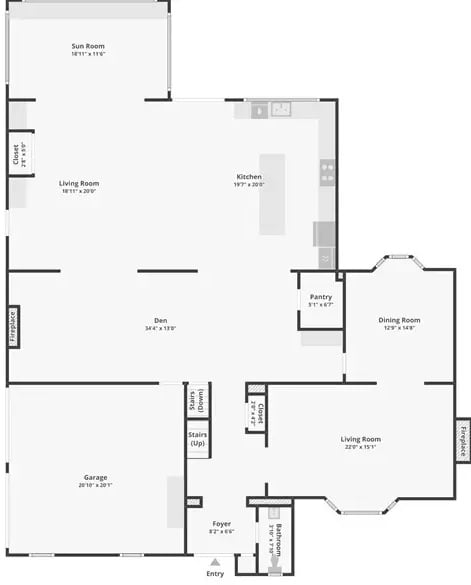 Main Level Floor Plan