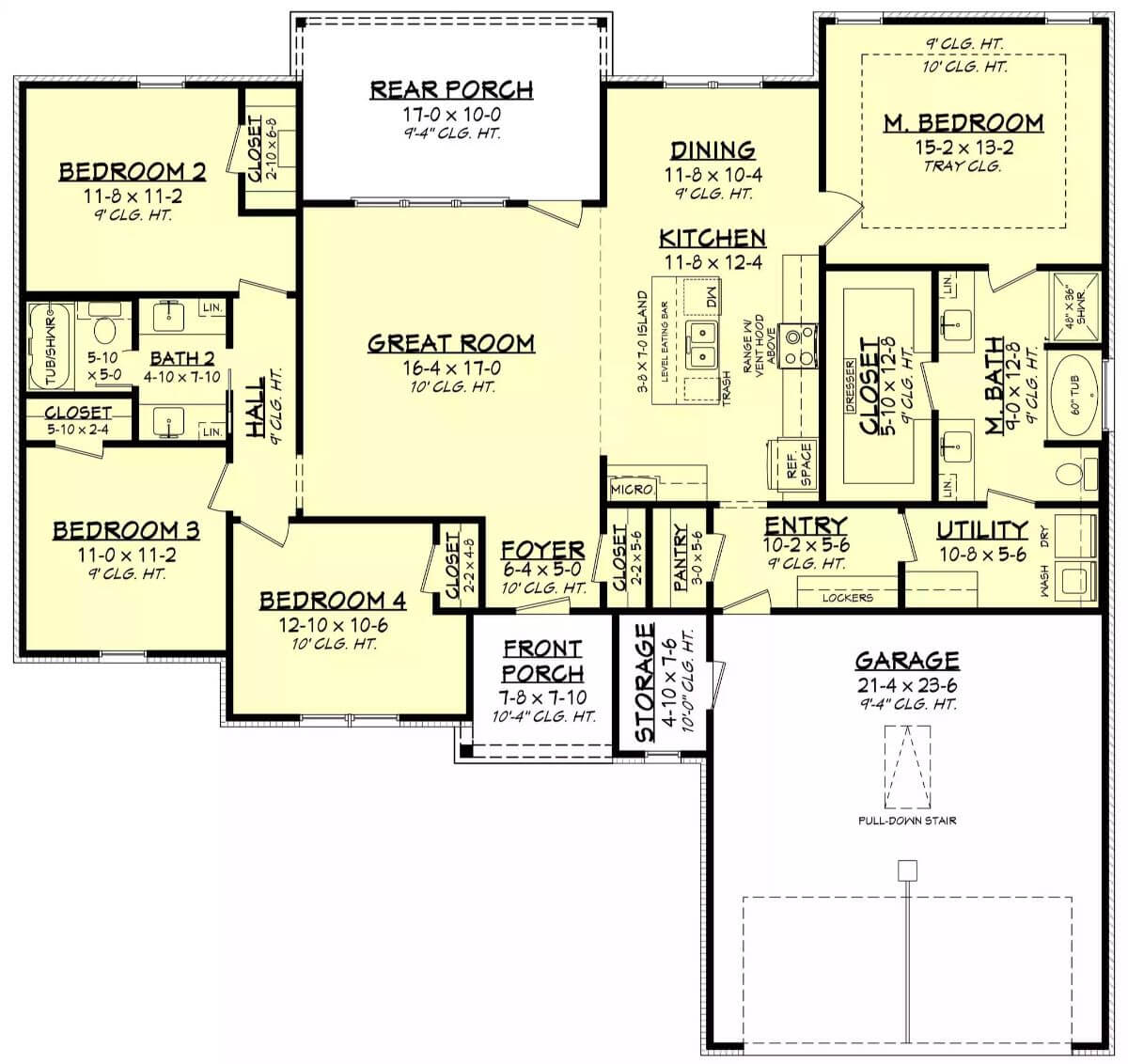 Main Level Floor Plan