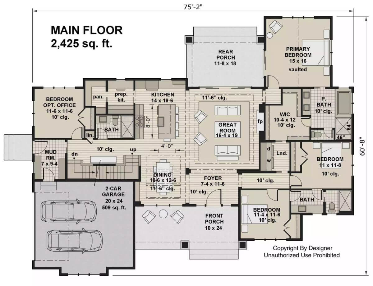 Main Level Floor Plan