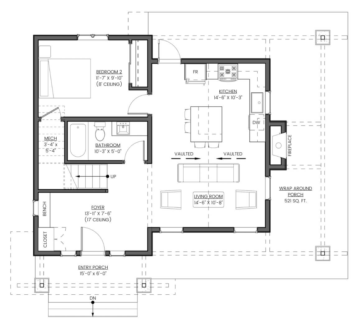 Main Level Floor Plan