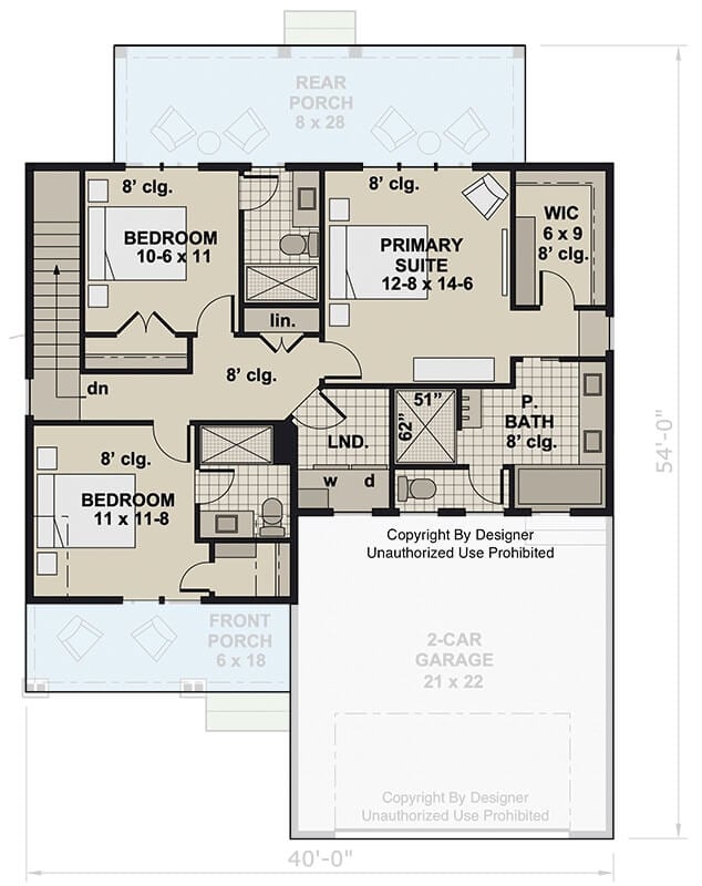 Second Level Floor Plan